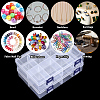 3Pcs 8 Grids PP Plastic Adjustable Dividers Boxes CON-PA0001-13-5