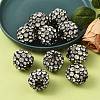 Brass Rhinestone Beads RB-J023-4