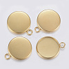 304 Stainless Steel Pendant Cabochon Settings STAS-F160-46G-06-1