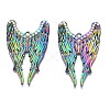 Rack Plating Rainbow Color Alloy Big Pendants PALLOY-N163-131A-2