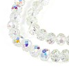 Transparent Glass Beads Strands X-EGLA-N016-4mm-06-3