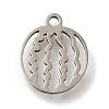 201 Stainless Steel Pendants STAS-R136-01P-01-1