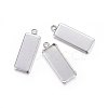 Tarnish Resistant 201 Stainless Steel Pendant Cabochon Settings STAS-P210-01P-1