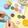 10Pcs UV Plating Opaque Acrylic Beads MACR-YW0004-39-5