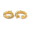 925 Sterling Silver Micro Pave Cubic Zirconia Twister Clasps STER-K176-16G-2