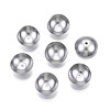 Non-Tarnish 304 Stainless Steel Bead Caps STAS-S057-48C-P-1
