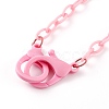 Personalized ABS Plastic Cable Chain Necklaces NJEW-JN03310-09-2