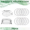 24Pcs 304 Stainless Steel Mesh Lids for Water Planting Glass Vase AJEW-BC0002-18-2