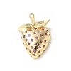 Brass Micro Pave Cubic Zirconia Pendants KK-P290-39G-1