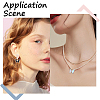 24Pcs 12 Styles Brass with Glass Pendants KK-SC0003-59-5
