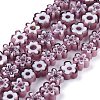 Handmade Millefiori Glass Bead Strands X-LAMP-J035-6mm-10-1