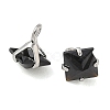 Brass Pave Cubic Zirconia Charms CU-CBABEB3-05P-2