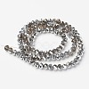 Electroplate Glass Beads Strands GR6MMY-01S-2