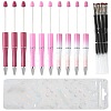 10Pcs ABS Plastic & Iron Ball-Point Pen AJEW-FS0001-41A-1