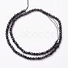 Natural Black Spinel Bead Strands G-P213-13-5mm-2