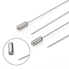Tarnish Resistant 201 Stainless Steel Brooch Findings STAS-S066-01-3