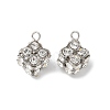 Brass Rhinestone Pendants KK-U057-01P-01-1