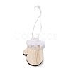 Christmas Unfinished Wood Pendant Decorations WOOD-D026-01A-1