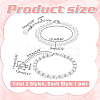 2 Pairs 2 Styles Women's Detachable ABS Plastic Imitation Pearl Beaded Shoe Laces for High Heels DIY-PH0022-88A-2