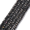 Electroplate Glass Beads Strands GLAA-F079-A-FP10-1