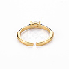 Brass Enamel Cuff Rings RJEW-T016-29B-NF-2