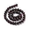 Natural Garnet Round Beads Strands G-A025-02-3