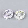Printed Transparent Acrylic Beads TACR-T029-12M-3