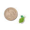 Glass Seed Beaded Lemon Pendants PALLOY-MZ00853-02-2