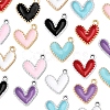 24Pcs 12 Colors Rack Plating Alloy Enamel Charms ENAM-FS0002-75-3