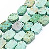 Natural Peruvian Turquoise(Jasper) Beads Strands G-F725-08-1