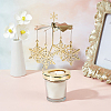 430 and 201 Stainless Steel Rotating Candlestick Tealight Candle Holder DJEW-WH0039-24G-4