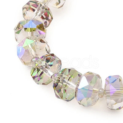 Transparent Electroplate Glass Beads Strands EGLA-P062-01A-HR03-1