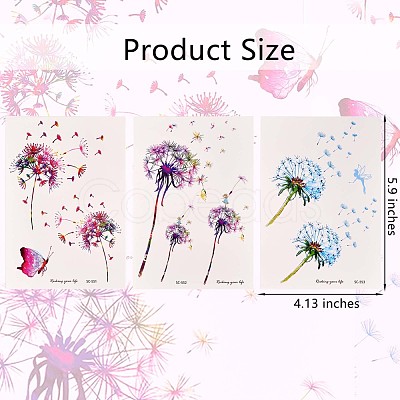 Dandelion Body Art Tattoos JX100A-1