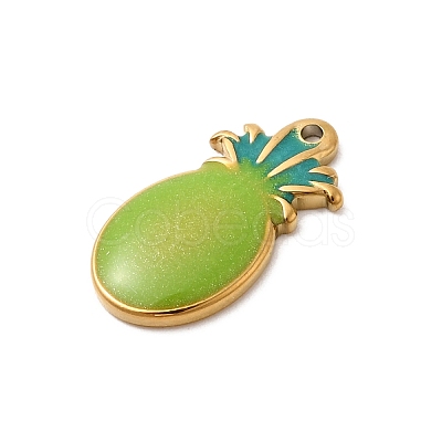 304 Stainless Steel Enamel Pendants STAS-B113-13G-02-1