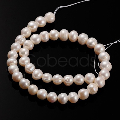 Natural Cultured Freshwater Pearl Beads Strands PEAR-E002-31-01-1
