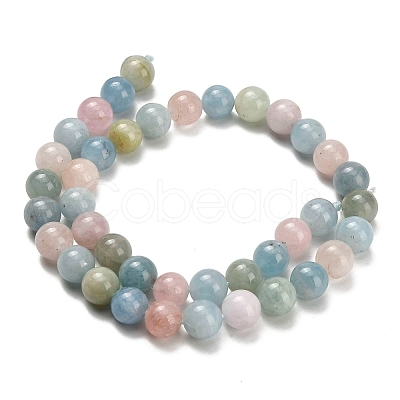 Natural Morganite Beads Strands G-H329-C10-12mm-AB-1