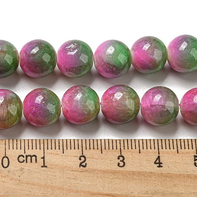 Dyed Natural White Jade Beads Strands G-F764-03C-1