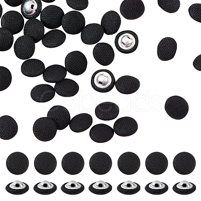 100Pcs 1-Hole Aluminum Buttons DIY-NB0007-77C-1