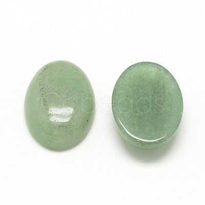 Natural Green Aventurine Cabochons X-G-R415-14x10-43-1