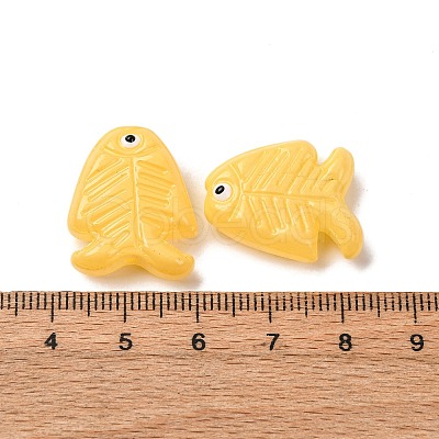 Transparent Glass Enamel Beads LAMP-U004-06-05-1