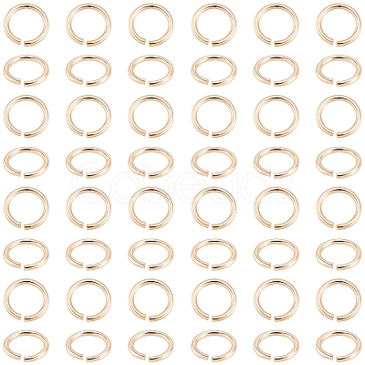 600Pcs Brass Open Jump Rings FIND-BBC0005-14-1