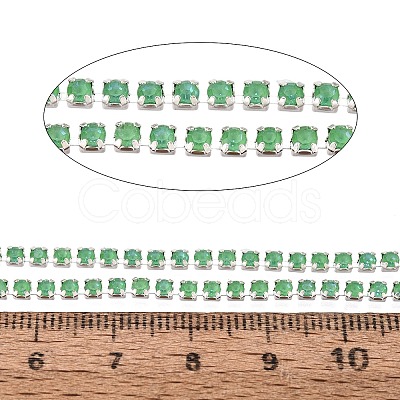 Iron Rhinestone Cup Chains CH-T006-01A-10-1