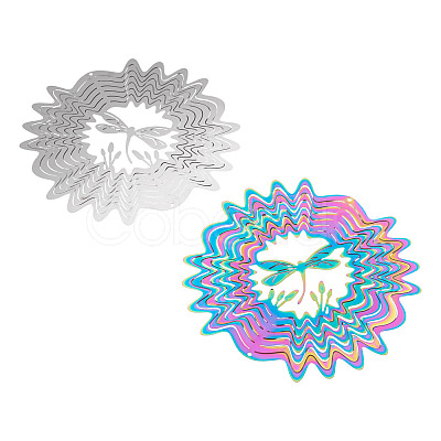 2Pcs 2 Colors 201 Stainless Steel Connector Charms/Links STAS-TA0005-70-1