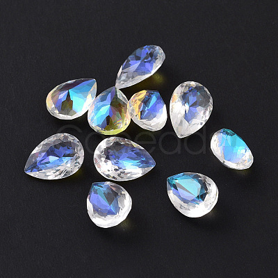Glass Rhinestone Cabochons RGLA-F078-01-1