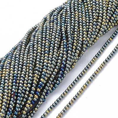 Electroplate Glass Beads Strands EGLA-K014-A-FP08-1