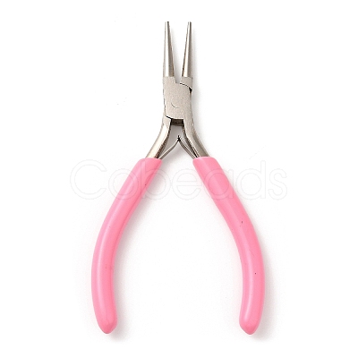 Steel Jewelry Pliers with Plastic Handle Covers PT-Q010-05P-1