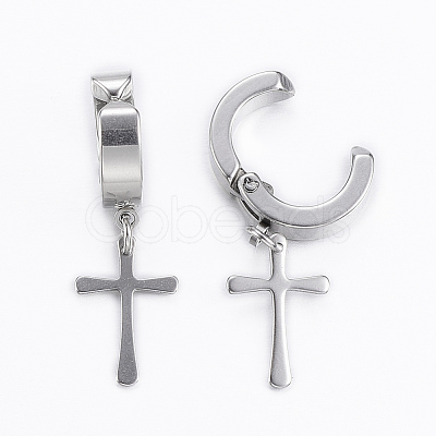 Tarnish Resistant 304 Stainless Steel Clip-on Earrings EJEW-H351-17P-1