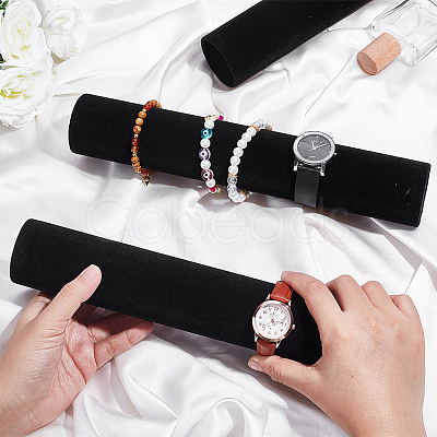 Velvet Bar Bracelet Display Stands ODIS-WH0099-147-1
