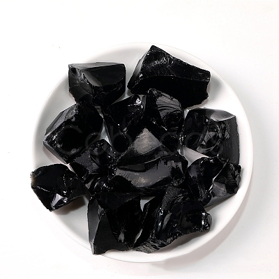 Natural Rough Raw Obsidian Display Decorations G-PW0007-145A-1