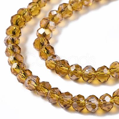 Electroplate Glass Beads Strands X-EGLA-R048-2mm-24-1